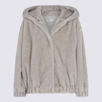 Antonelli Grey Girella Fur Jacket