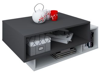 ebuy24 Ebuy24 - Mesa De Centro De Madera Vcm Mesa De Sof&aacute; Con Suficiente Espacio De Almacenamiento Dimensiones Aprox. Al. 35 X An. 88 X P. 50 Cm Mesa De Sal&oacute;