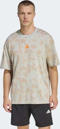 adidas T-Shirt ADIDAS PERFORMANCE FUN TRAINING GRAFIK, Herren, Gr. XXL, wonder sage, Obermaterial: 65% Polyester, 35% Baumwolle, normal, Rundhals, Shirts T-S