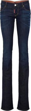 Dsquared2 Jeans con design a inserti - Blu