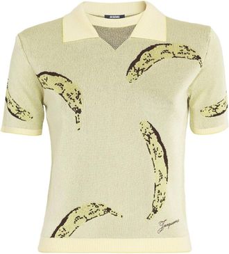 Jacquemus Intarsia-knit T-shirt Size L