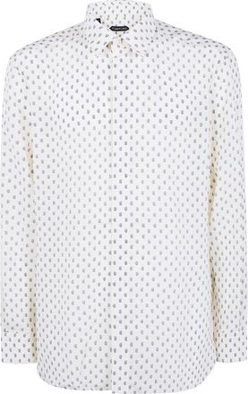 Tom Ford Crepe De Chine Paisley Print Fluid Dit Shirt