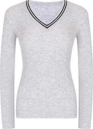 Brunello Cucinelli Natural Cashmere Womens Sweatshirt