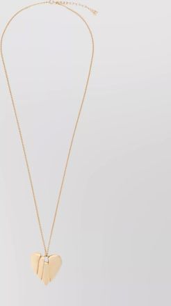 Amina Muaddi heartbreaker pendant necklace with adjustable chain
