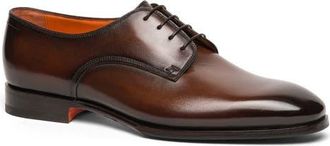 Santoni Archer Derby in Dark Brown-T50 at Nordstrom, Size 10.5