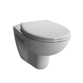 Vitra Normus Inodoro Suspendido Sin Reborde Con Tapa Antica&iacute;da, Blanco (7855-003-6169)