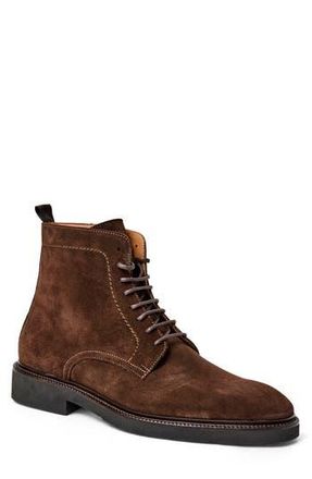 Bruno Magli Anthony Lace-Up Boot in Dark Brown Suede at Nordstrom Rack, Size 11