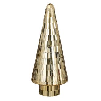 house of seasons &Aacute;rbol de navidad decorativo oro h41xb18xl18cm