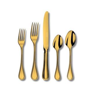 Bloomingdale's Le Perle Pvd Gold 5 Piece Place Setting at Nordstrom