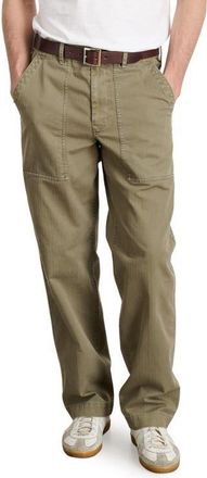 Alex Mill Cotton Herringbone Field Pants in Vintage Olive at Nordstrom, Size 30 X R