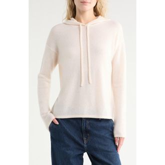 Nordstrom Cashmere Sweater Hoodie in Ivory Pristine at Nordstrom Rack, Size Xx-Large
