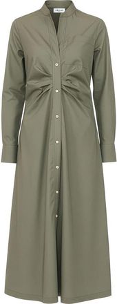 C&acirc;llas Milano Genny Long sleeve shirt dress in Olive at Nordstrom, Size 8 It