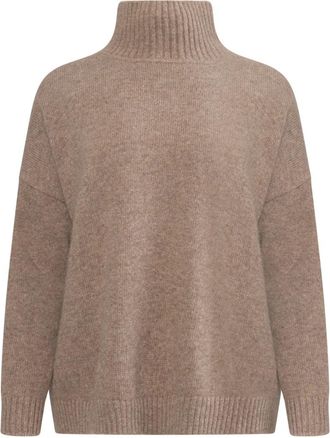 Max Mara Su&eacute;ter de Cuello Alto Borgia - Knitwear - Mujer - Marr&oacute;n - M