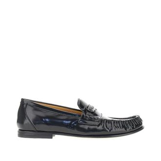 Fendi Fendi Scrunch leather loafers Woman 36+