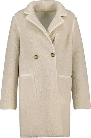 Rino&Pelle Juna Omkeerbare Jas - Dames - Mantel - Beige - S - Leer - Jassen