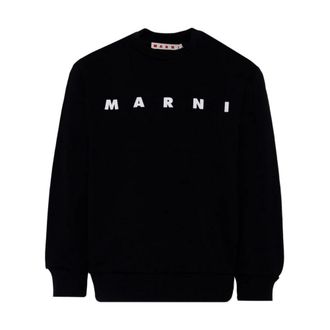 Marni Crew-Neck Sweatshirt - male - Marni - Kids Sweatshirts - Black - 14 Y - Kids