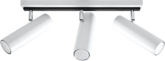 Wonderlamp L&aacute;mpara de techo blanco y negro con 3 focos orientables