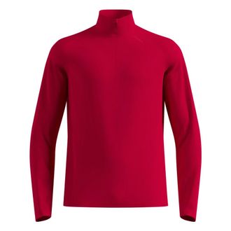 Odlo Essential Warm 1/2 Zip - - Sport - Uomo - Rosso - M