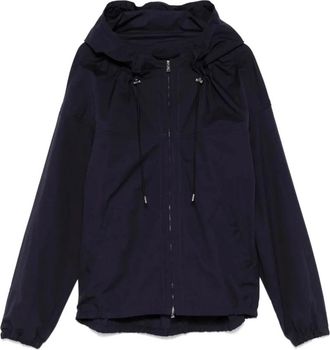 Lanvin Cotton Hooded Blouson - Heren - Winterjassen - Blauw - L - Katoen - Jassen