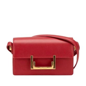 Saint Laurent Pre-owned Cross Body Bags, female, Red, Size: ONE SIZE Pre-owned Leather Shoulder Bag