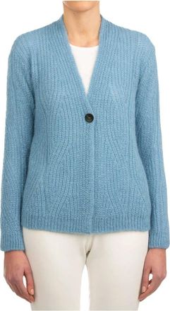 Le Tricot Perugia Maglia cardigan un bottone - - Knitwear - Donna - Beige - M