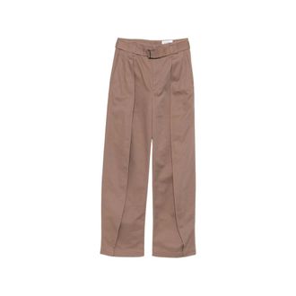 Christophe Lemaire Belted Pleated High-waisted Trousers