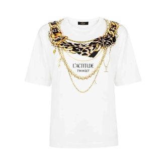 Twinset T-shirt Actitude - - Tops - Donna - Bianco - M