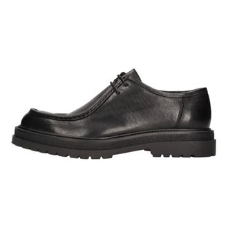 Barracuda 6522 Leren Veterschoenen - Heren - Veterschoenen - Zwart - 44 EU - Leer - Schoenen