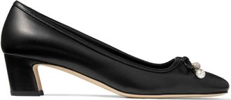 Jimmy Choo London Elme 45 pumps - women - Leather/Leather/Leather - 36,5 - Black