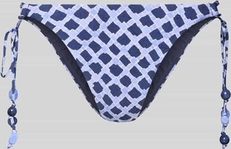 Seafolly Bikini-Slip mit seitlicher Schn&uuml;rung Modell MARSEILLE in Blau, Gr&ouml;&szlig;e 40