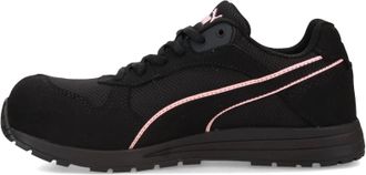 Puma Womens Frontside Industrial Shoe In Black Pink