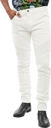 Balmain White Slim Mid Rise Jeans