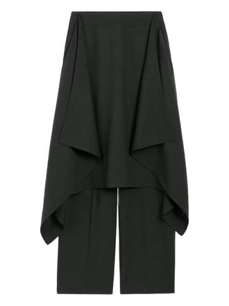 Ami layered wool trousers - Black