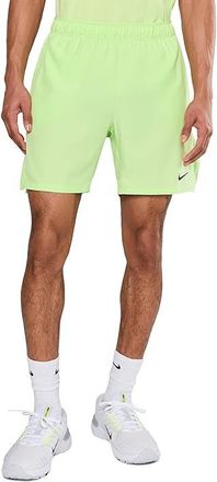 Nike Court Victory Dri-FIT 7 Tennis Shorts Mens Workout Light Liquid Lime/Black : 2XL 7, Mesh/Polyester