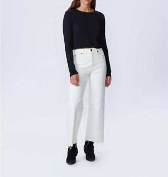 Slvrlake Denim Denim Grace Crop Pants In White