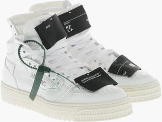 Off-white High Sneakers 3.0 OFF COURT in Leather and Fabric with Contr size 45