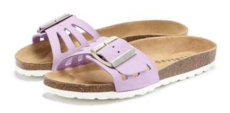 Elbsand Pantolette ELBSAND Sandale, Mule, offener Schuh, Sommerschuh, Damen, Gr. 36, lila (flieder), Obermaterial: 100% Rindsleder. Decksohle: 100% Rindsleder