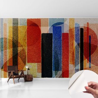 Tulup Carta Da Parati Autoadesiva - Fotomurale - Decorazione Parete - Stile Elegante - Decorazione Casa - Forme Geometriche 416x254 Cm