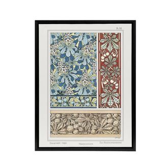 Artery8 Chestnut Tree Framed Canvas Wall Art Print Vintage Floral Verneuil | Size: W24 x H32
