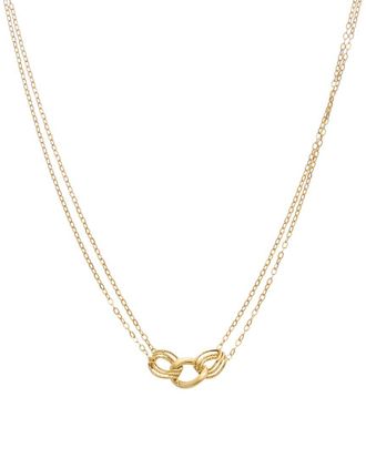 Italian Gold, Inc 10K 3-Link Curb Double Strand Necklace