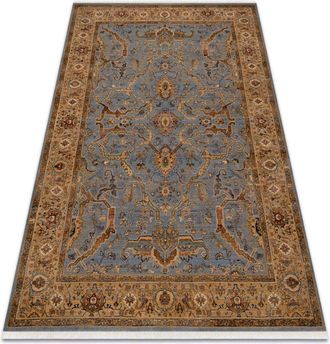 RugsX Rugsx - Carpet Wool keshan fringe, Frame oriental 7875/53544 beige / blue blue 80x145 cm