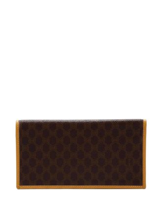Celine 1990s Macadam long wallet - women - PVC - One Size - Brown