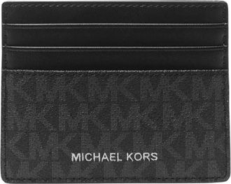 Michael Kors Portacarte Alto Greyson Logo - - Accessories - Uomo - Nero - ONE SIZE