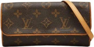 Louis Vuitton Pre-owned Cross Body Bags, female, Brown, Size: ONE SIZE Pre-owned Monogram Pochette Shoulder Bag