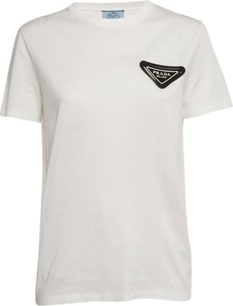 Prada T-shirt con logo - Bianco