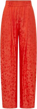 Pinko Bedonia Broek - Dames - Wijde Broeken - Oranje - M - Polyester - Broeken