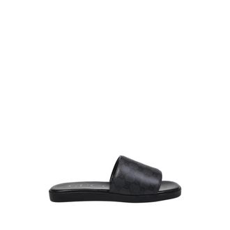 Gucci Charlie Slide - Heren - Schoenen - Zwart - Maat: 43 EU Flanel