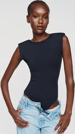 Glamorous Structured Shoulder Low Back Bodysuit