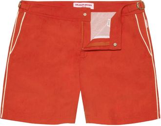 Orlebar Brown Bulldog zwembroek met afwerking - Rood