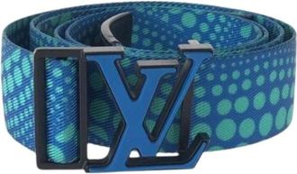 Louis Vuitton Pre-owned Belts, male, Multicolor, Size: ONE SIZE Pre-owned Webbing Yayoi Kusama Nylon Cotton Textile Belt
